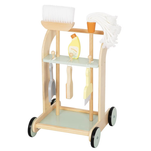 Tooky toy holz reinigungswagen - tooky,
