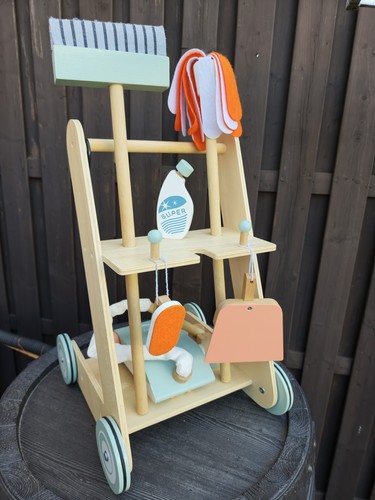 Kinder putzwagen holz - putzwagen,